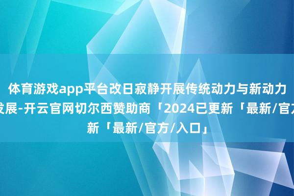 体育游戏app平台改日寂静开展传统动力与新动力的交融发展-开云官网切尔西赞助商「2024已更新「最新/官方/入口」